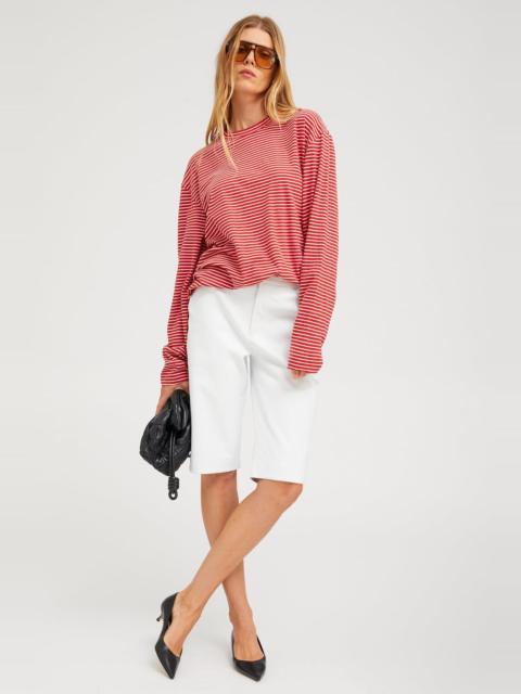 SPRWMN LEATHER BERMUDA SHORTS