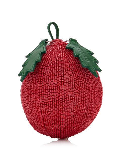 STAUD Campari Beaded Tomato Bag red
