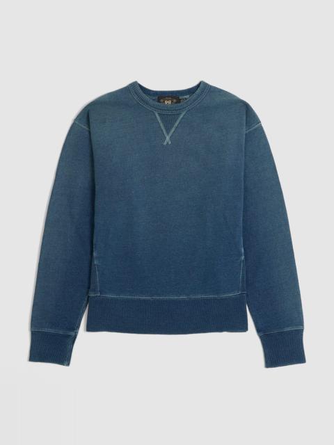 RRL by Ralph Lauren Double RL Indigo Sports Crew Neck Knit Sweater