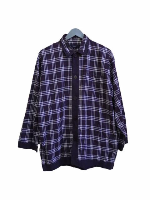 Burberry Plaid Design Single Pocket Shirt