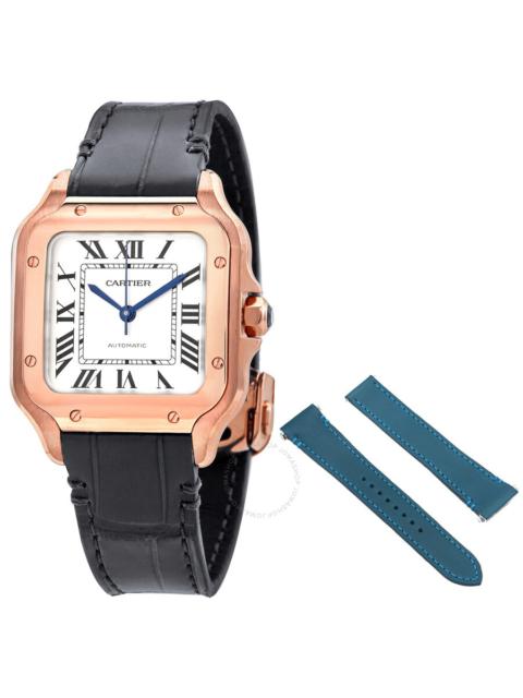 Cartier Cartier Santos Medium Model Silvered Opaline Dial Automatic Ladies Watch WGSA0028