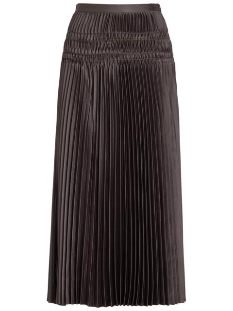 JOSEPH Joseph Hayes Plissé Satin Midi Skirt