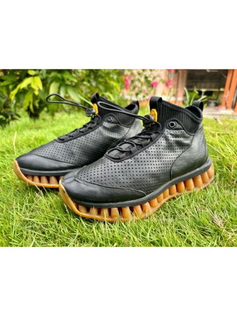Z Zegna Authentic Zegna Black TechMerino A-Maze Sneakers