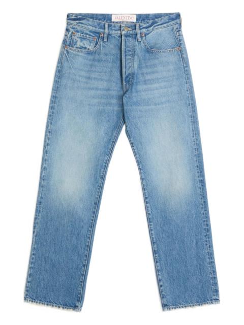 Valentino logo-patch jeans
