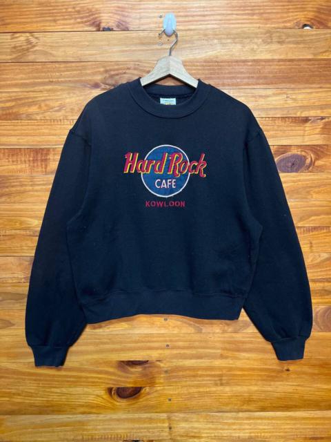 Other Designers Vintage - VINTAGE HARD ROCK CAFE KOWLOON EMBROIDERY SWEATSHIRT