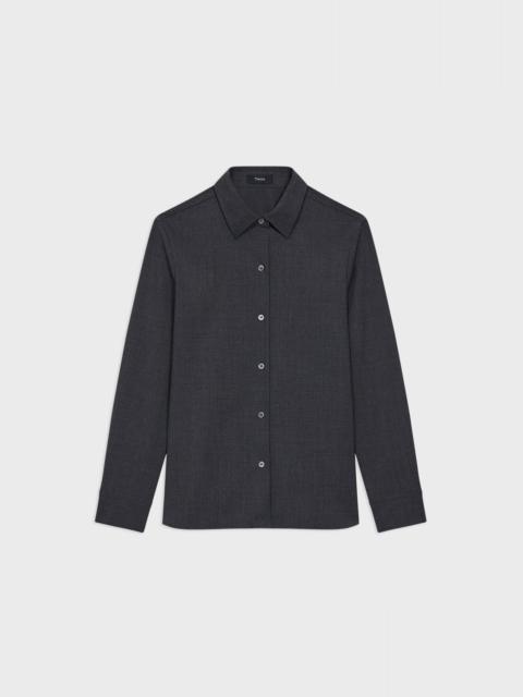 Straight Shirt in Good Wool