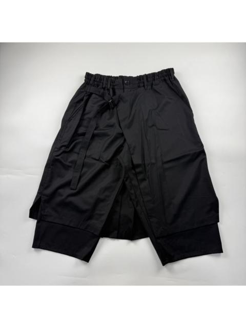 Yohji Yamamoto Yohji Yamamoto Ground Y Wool Gabardine Wrap Pants