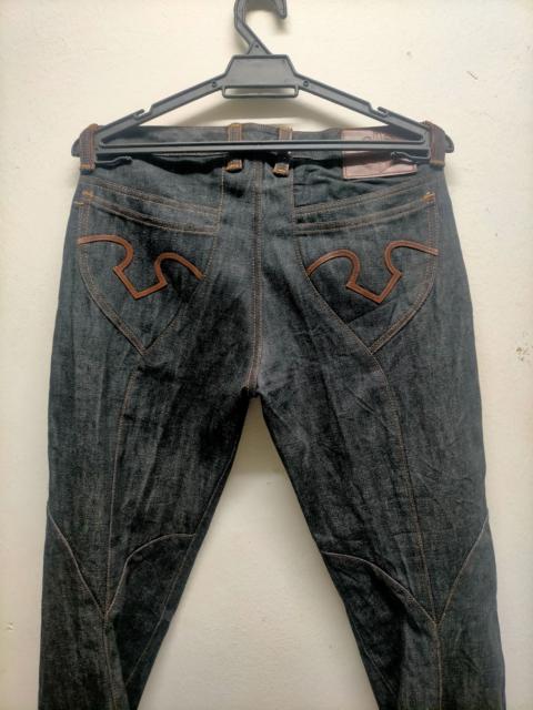 Other Designers If Six Was Nine - Vintage Obelisk Flare Leather Denim