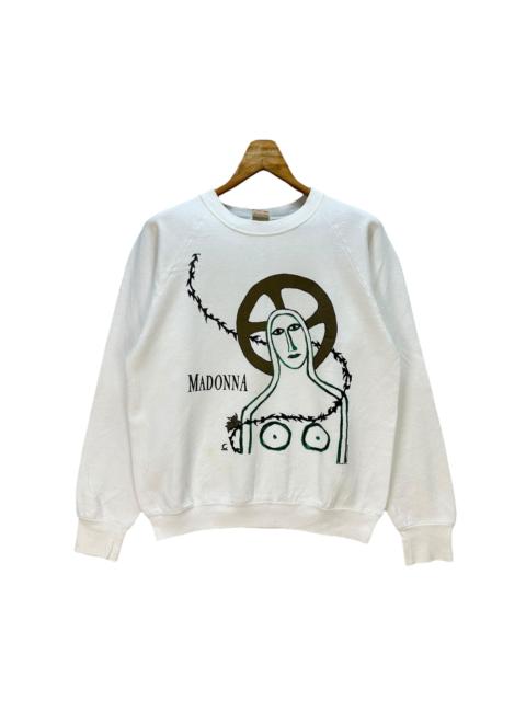 Other Designers Fruit Of The Loom - Vintage 1990 MADONNA MLVC Tour Crewneck Sweatshirt #A76-1840