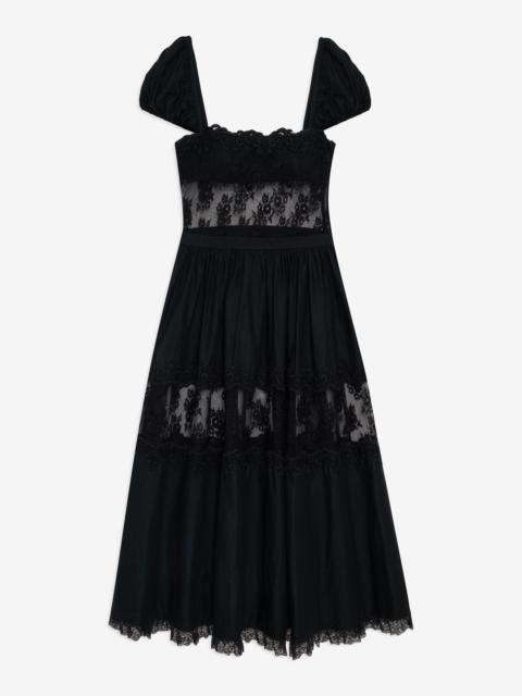 For Love & Lemons Liya Lace Midi Dress