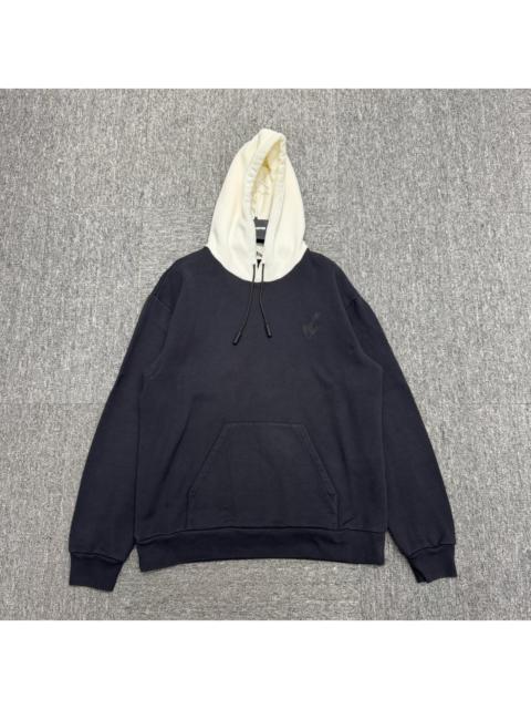 Louis vuitton lv black and white stitching hooded sweatshirt