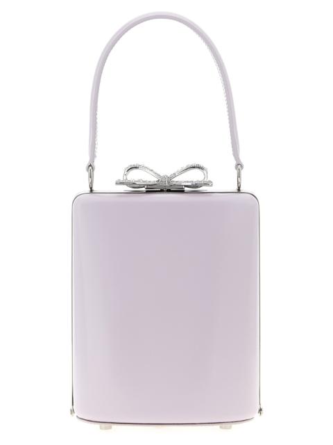 self-portrait Lilac Leather Mini Bow Hand Bags Purple