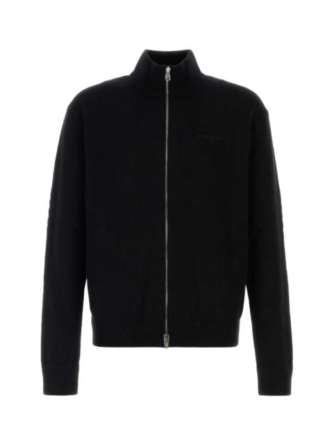 Givenchy Givenchy Men Black Wool Blend Cardigan