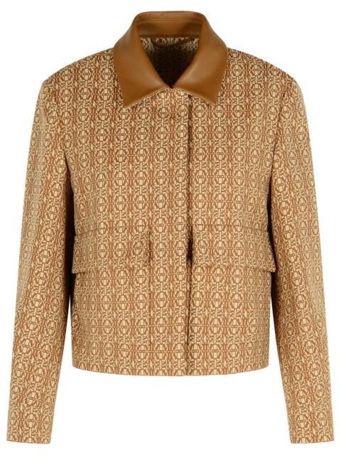 Max Mara Max Mara Viborg Camel Cotton Jacquard Jacket Brown