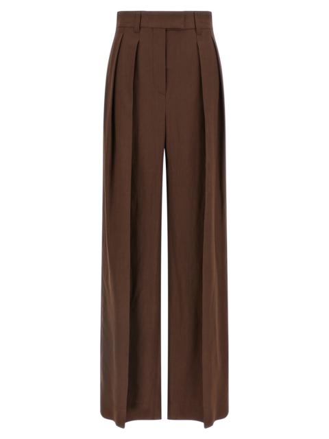 Brunello Cucinelli Linen Trousers Pants Brown