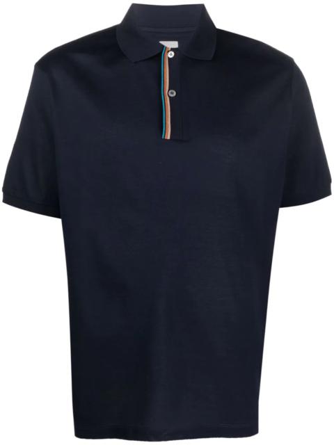 Paul Smith Signature Stripe-trim polo shirt