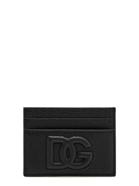 Dolce & Gabbana Logo-embossed Leather Card Holder