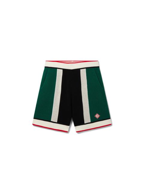 CASABLANCA Striped Mesh Shorts