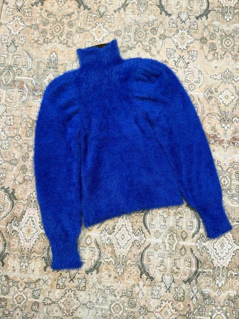 BALENCIAGA Balenciaga Blue Fuzzy Sweater