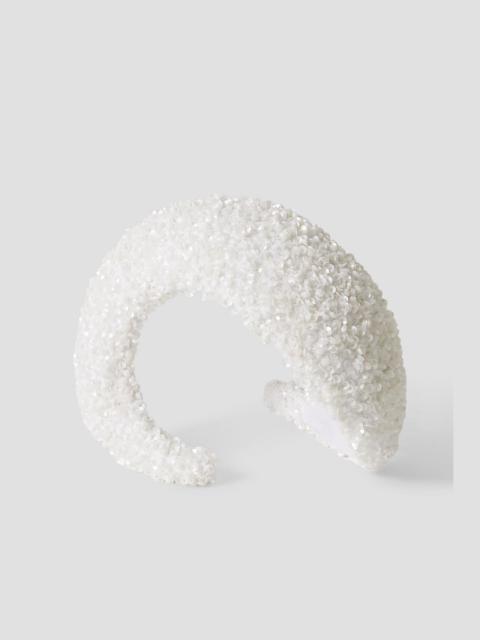 Other Designers Verbena sequined chiffon headpiece