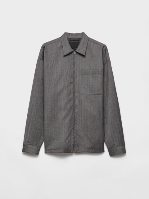 Prada Wool zipper shirt