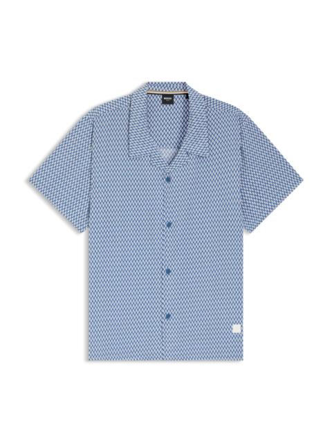 BOSS REGULAR-FIT SHIRT WITH ALL-OVER PRINT