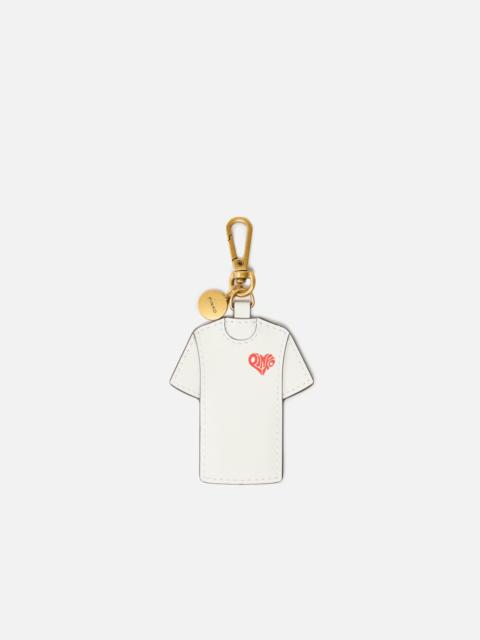 PINKO PINKO IS AMORE T-SHIRT CHARM KEYRING