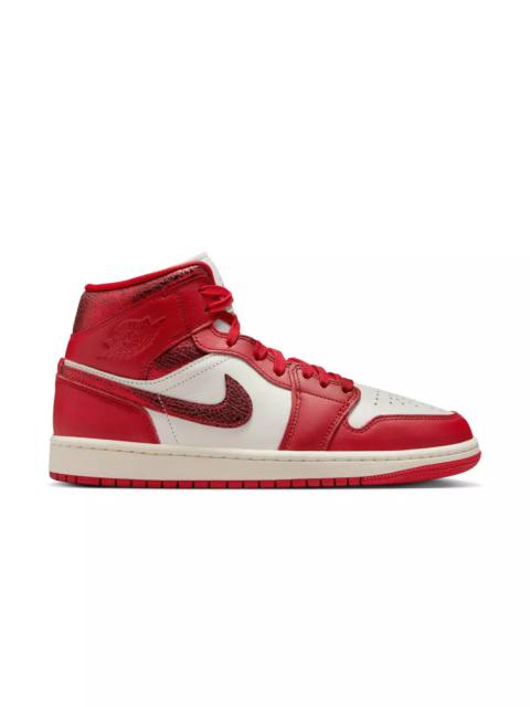 Jordan 1 Mid SE "Sail/Varsity Red/Team Red" Women's Shoe