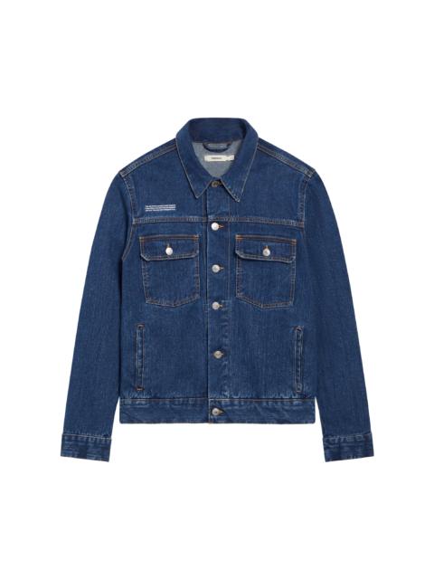 PANGAIA Mens Nettle Denim Jacket - Mid Wash