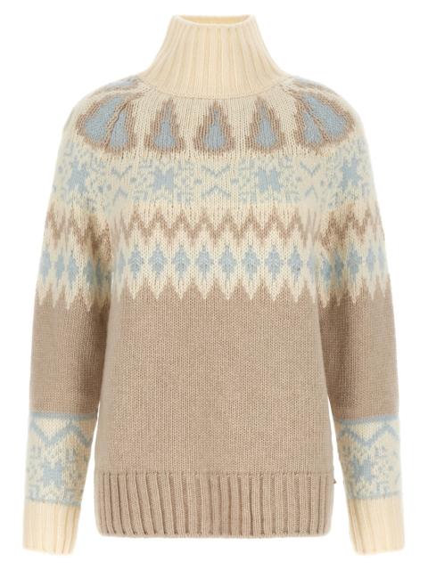 Herno Herno Women Wool And Cashmere Sweater With Intarsia