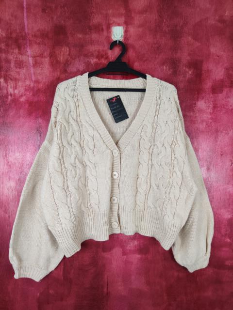 Other Designers Cardigan - Kastane Brown cable Knitwear cardigan japan #5197