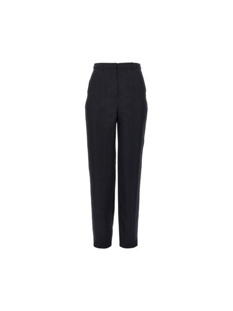 EMPORIO ARMANI Emporio Armani Wool-blend Pinstriped Pants Blue Women