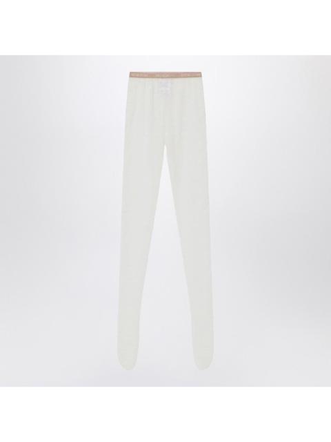 Valentino Garavani Ivory lace tights