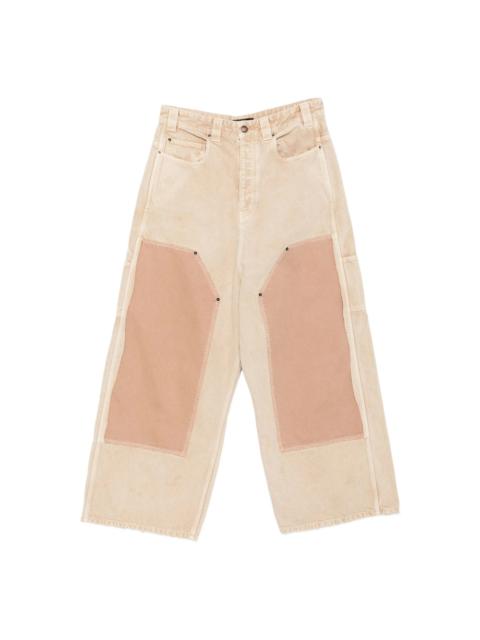 BALENCIAGA Balenciaga Neutrals Trousers - Wide-Leg Trousers Men