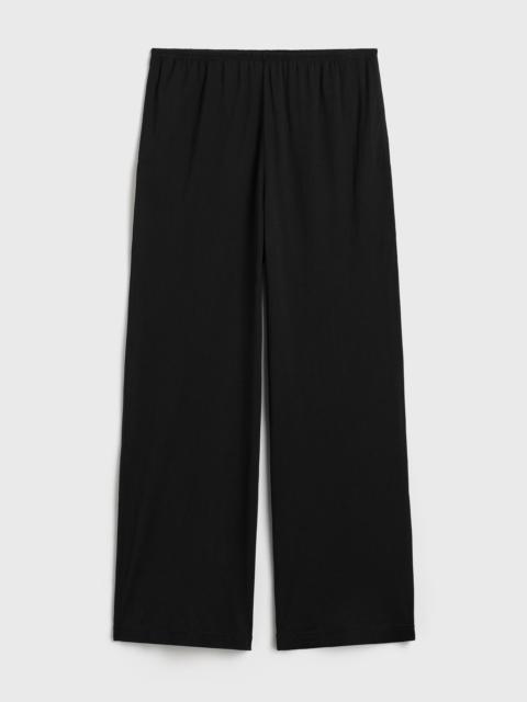 TOTEME Cotton silk pj bottoms black