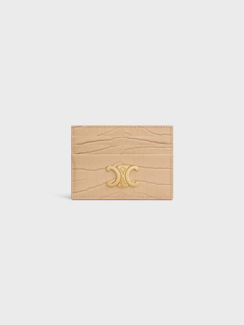 CELINE TRIOMPHE CARD HOLDER in NILOTICUS CROCODILE