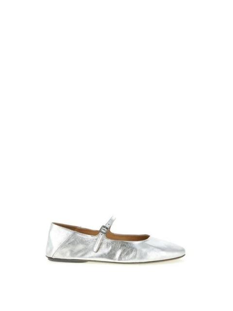 Marsèll Marsell Strascico Silver Ballerina Flats New & Authentic (Wo