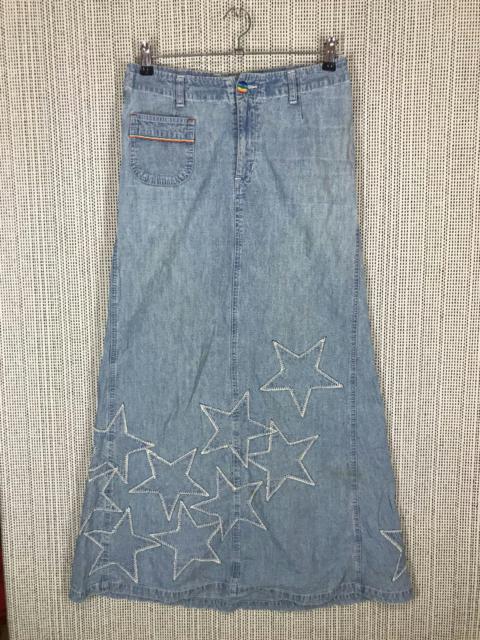 🔥HYSTERIC GLAMOUR🔥 MAXI SKIRT STAR RAINBOW DESIGN