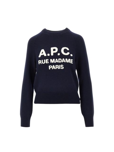 A.P.C. A.P.C. Women Terry-Stitch Logo Wool Sweater