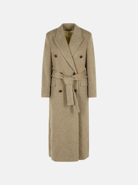 Golden Goose DOUBLE-BREASTED COAT IN BEIGE WOOL BLEND