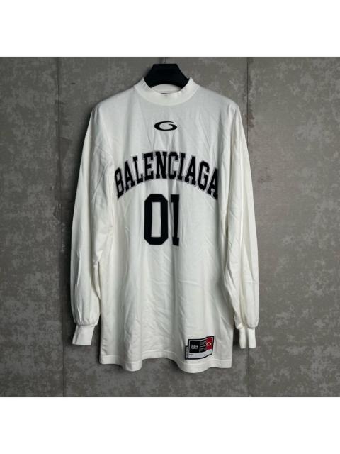 BALENCIAGA Balenciaga 01 Long Sleeve White Top