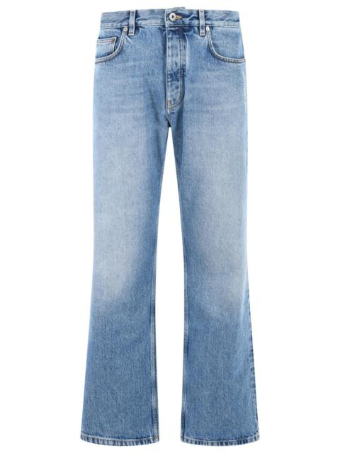Off-White Off-white Light Blue Cotton Jeans
