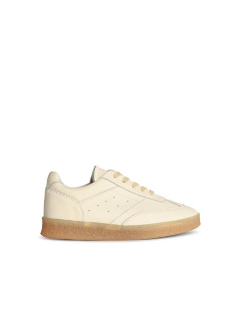 MM6 Maison Margiela MM6 Maison Margiela Hammered Leather Sneakers White