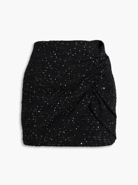 Other Designers Clarita sequin-embellished tweed mini skirt