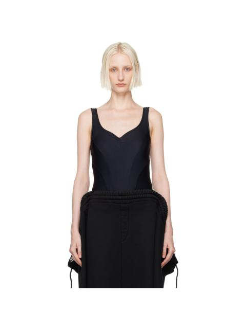 ALAINPAUL Black Justaucorps Bodysuit