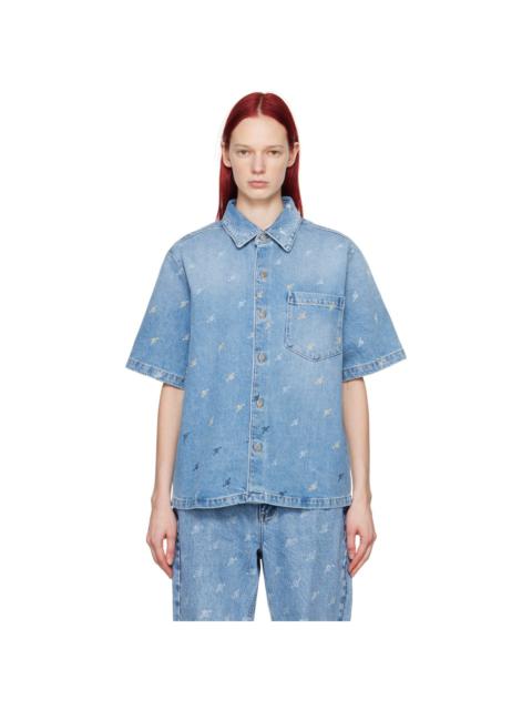 Axel Arigato Blue Miles Denim Shirt