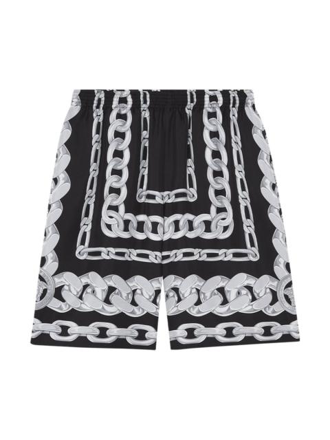 VERSACE Medusa Chain silk shorts