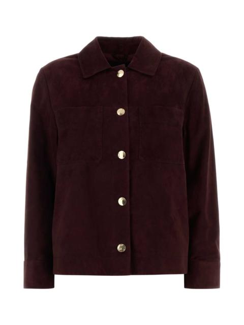 'S Max Mara S Maxmara Women Grape Suede Abisso Jacket