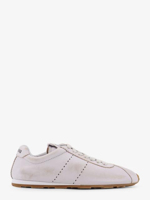 Miu Miu Miu Miu Women Plume Low-Top Leather Sneakers