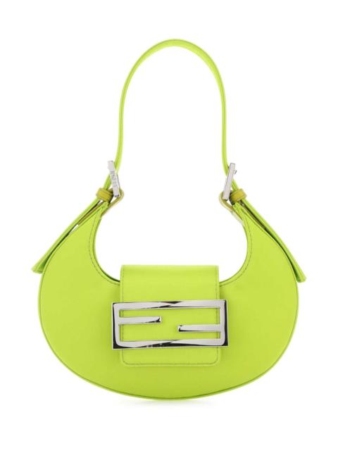 FENDI Fendi Women Acid Green Leather Mini Fendi Cookie Handbag